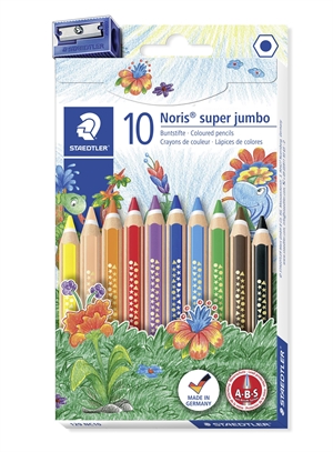 Staedtler Colored Pencil Noris Club Super Jumbo pack (10)